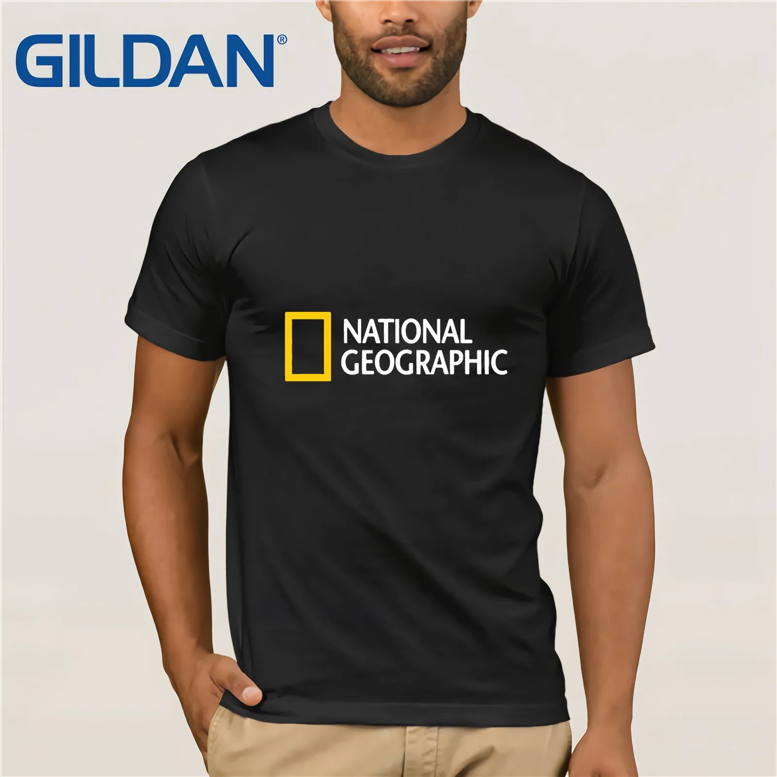 

2019 Hot Sale 100% cotton National Geographic Black T-Shirt Tee shirt
