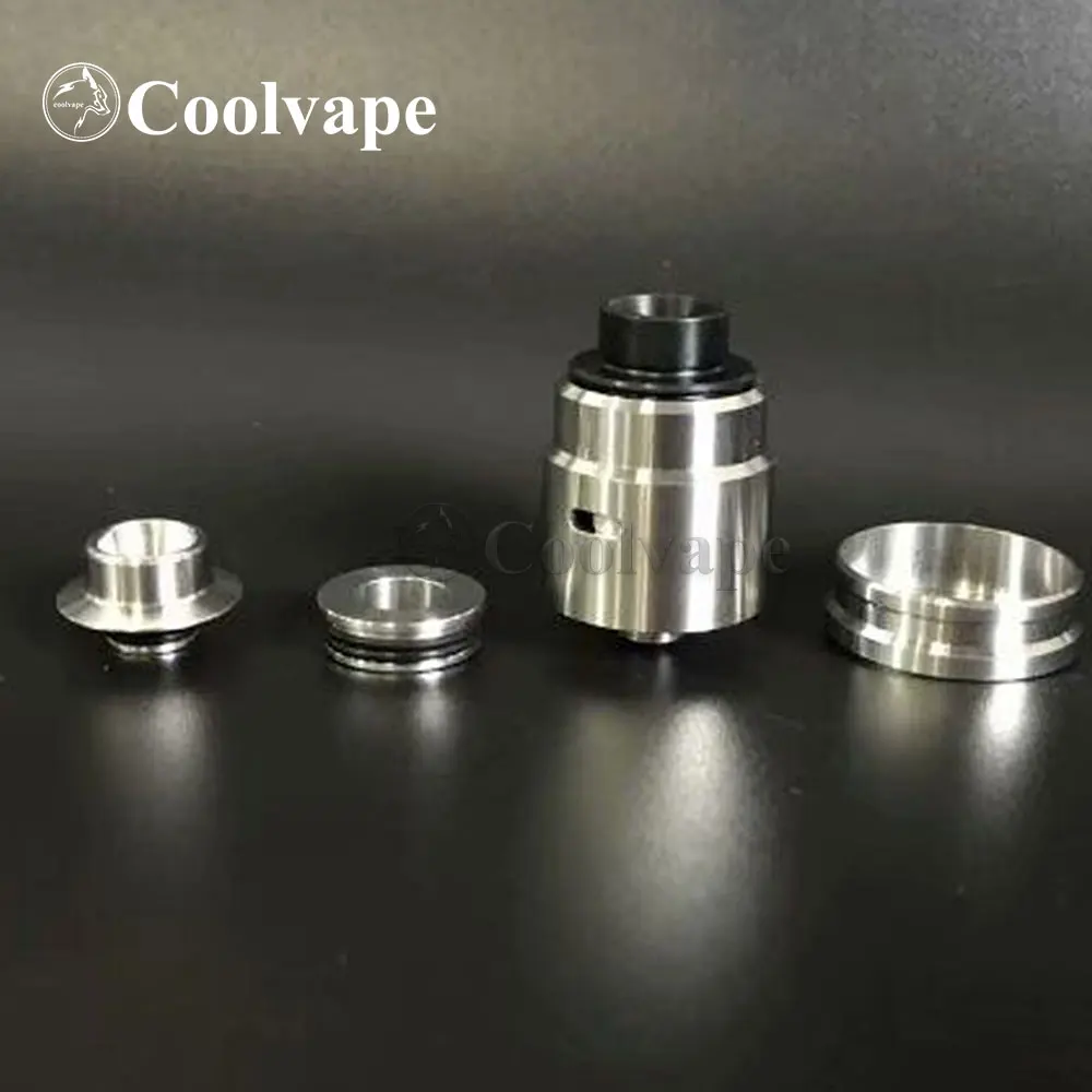 

YFTK Entheon Style RDA Silver SS 22mm BF Rebuildable Dripping Atomizer 316 Stainless Steel Atomizer