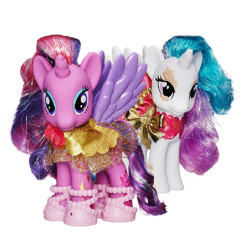My Little Pony Дружба Волшебная Принцесса Селестия Сумеречная Искорка милая серия пони B2576 украшения для девочек Подарки Игрушка - Цвет: PONY Set  No Box