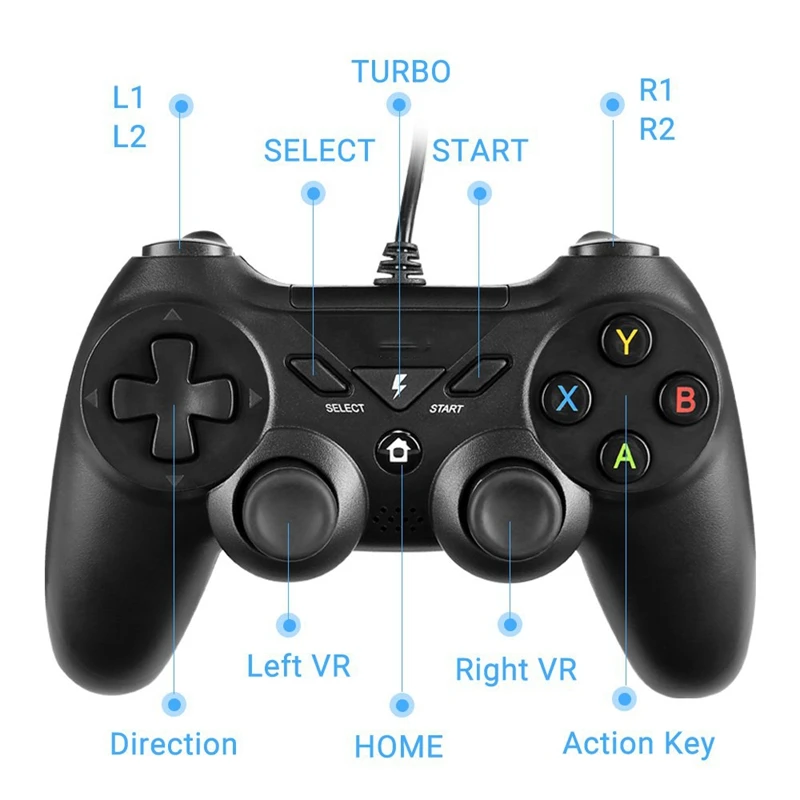 FFYY-проводной Android контроллер Поддержка Ps3 Pc Psv Android Ps3 платформа