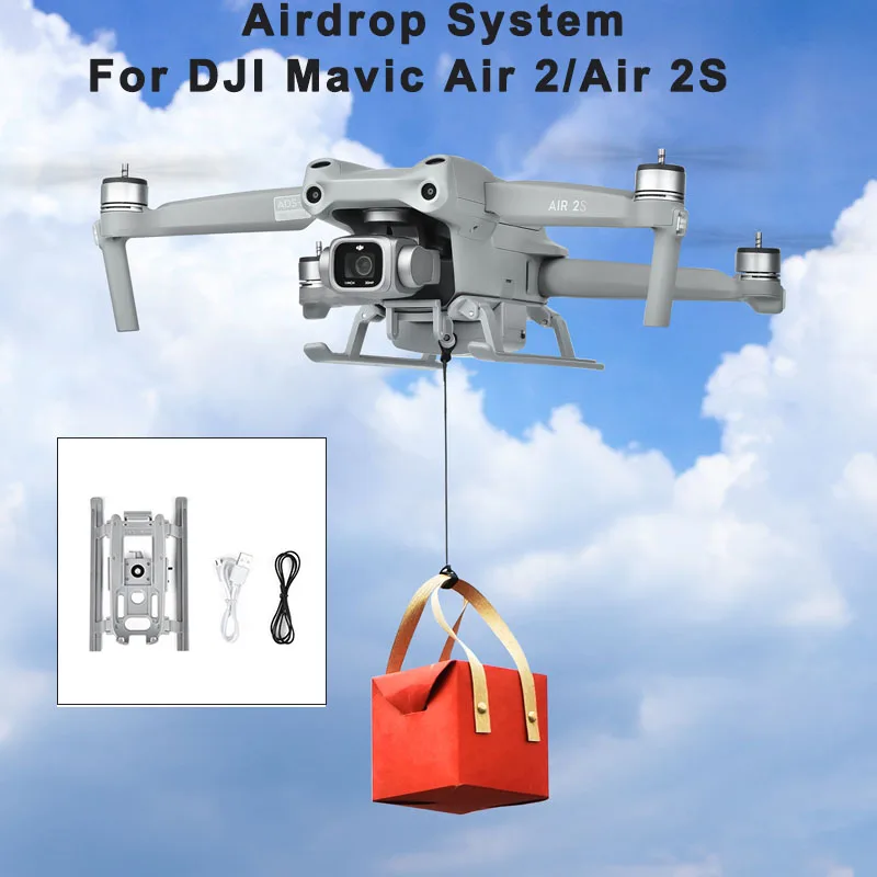 For AIR 2S Payload Drone Airdropper Clip Delivery Transport Device Wedding  Drone Fishing Bait Search for DJI Mavic air 2/air 2s - AliExpress