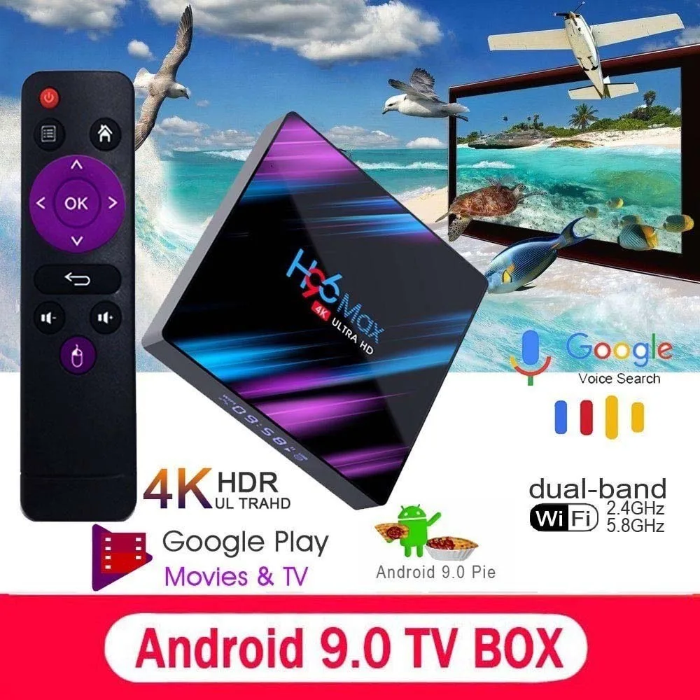 

h96 max Top-Box Google-Player Tanix-Set Wifi Youtube Quad-Core Allwinner H6 Android 9.0 64GB Set-Top-Boxs Wifi Android Hot-Sales