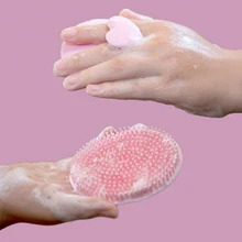 Расческа ручной силиконовый шампунь для кожи головы Массажная щетка моющая расческа насадка для душа мини-голова массаж спины широкий зуб