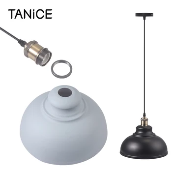

TANiCE Lamp Cover High Quality Iron IP20 Waterproof E27 E26 Universal Lamp Head Retro Style For Personalized Spaces Decoration