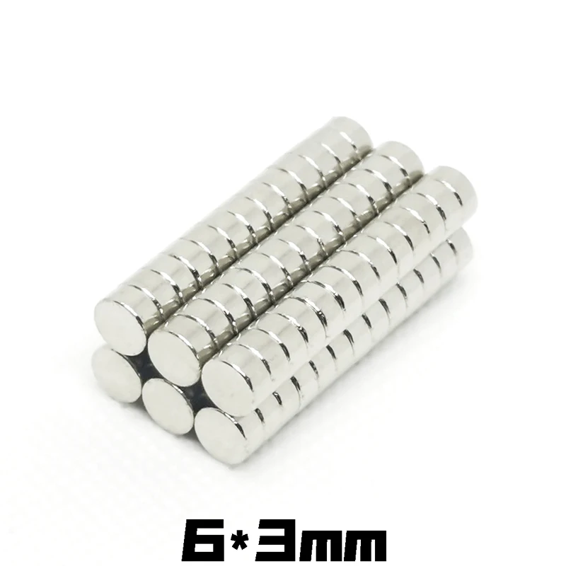 

20/50/200pcs 6mm x 3 mm Strong Round Magnets Dia 6x3mm Thin round magnet Rare Earth Magnet N35 6*3mm Strong magnetism