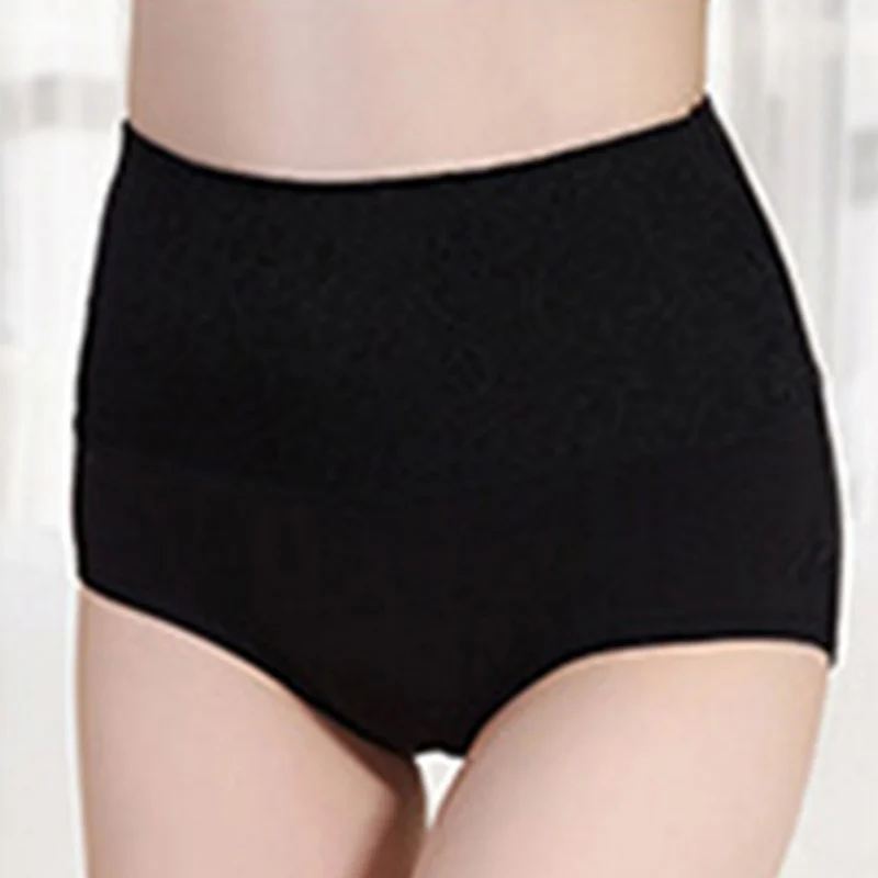 

Women's High-Rise Briefs Comfortable Solid Female Breathable Panties Large Size Underwear