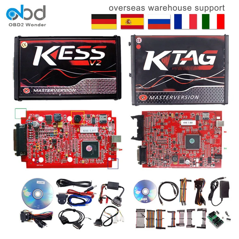 2019 KESS V2 V5.017 K-TAG V7.020 Master EU ECU Programmer V2.53 KESS 5.017 K TAG V2.25 OBDII ECU Chip Tuning Tool Online Work