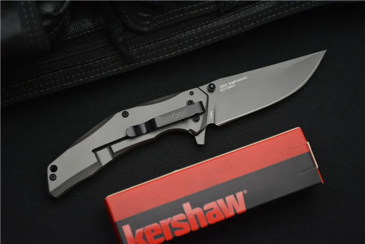 Kershaw 8300 складной нож 8Cr13Mov лезвие все стали титановое покрытие+ карбоновая ручка карманный Кемпинг Рыбалка выживания EDC