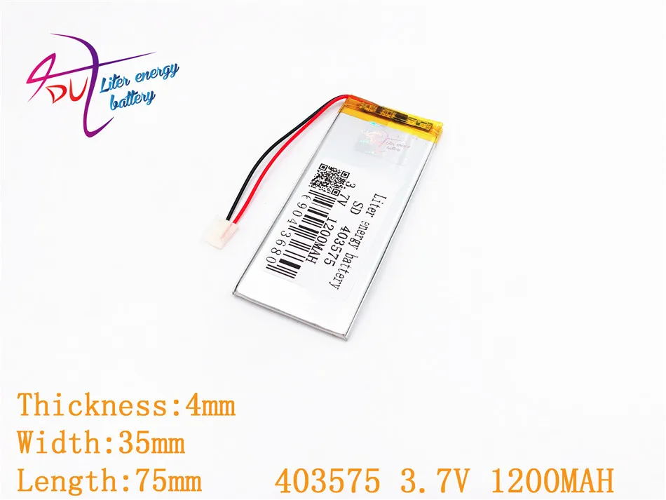 XHR-2P 2,403575 3,7 V 1200MAH полимерная батарея 484251 история машина вождения рекордер