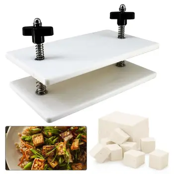 

Homemade Tofu Press Plate Manual Bent Plate Machine Mechanism Tofu Mold Kitchen Cooking Tool Set
