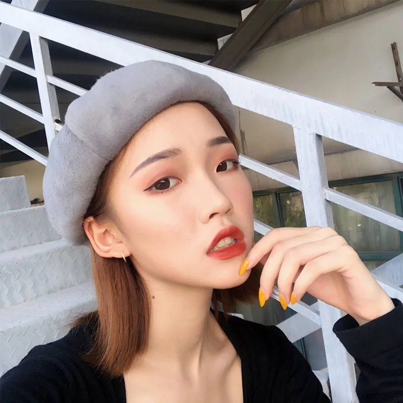 

Sombreros De Mujer All-match Japanese Simple Octagonal Hat Student Retro Painter Hats Tide Cappello Donna Chapeu Beret Femme New