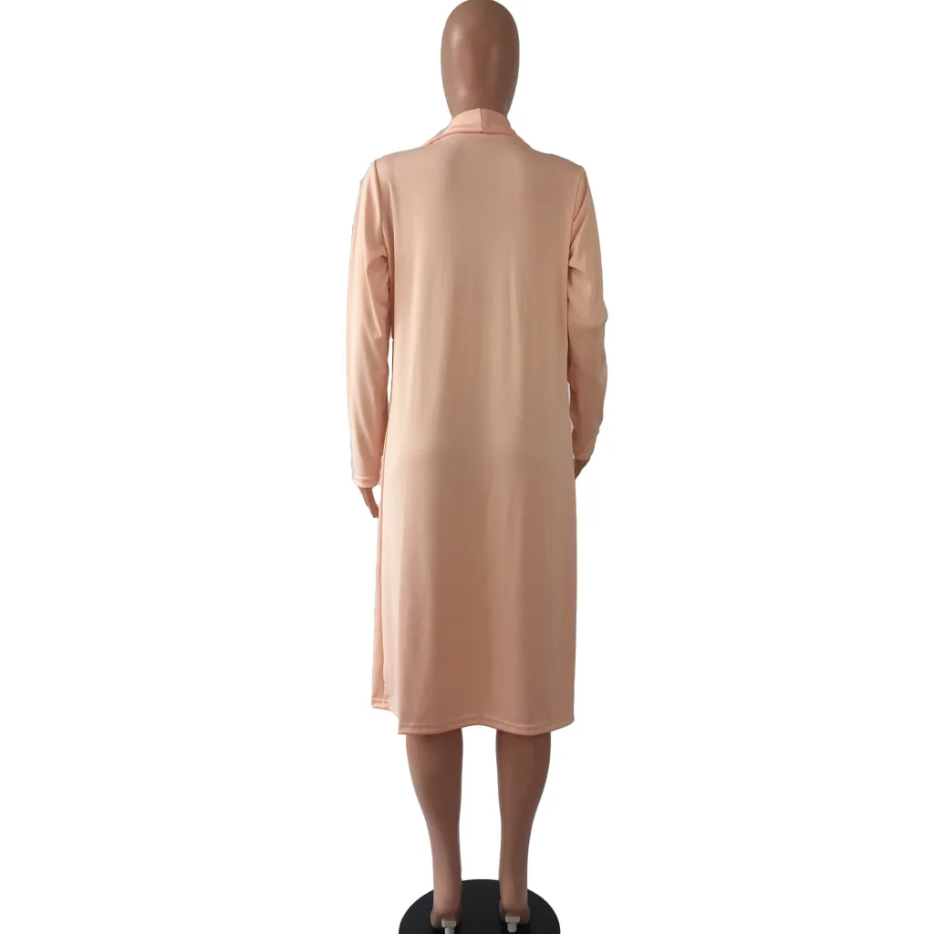 A8049, AliExpress, осень, Европа и Америка,, большой бренд, модное женское платье, разноцветное пальто с длинными рукавами, мантия