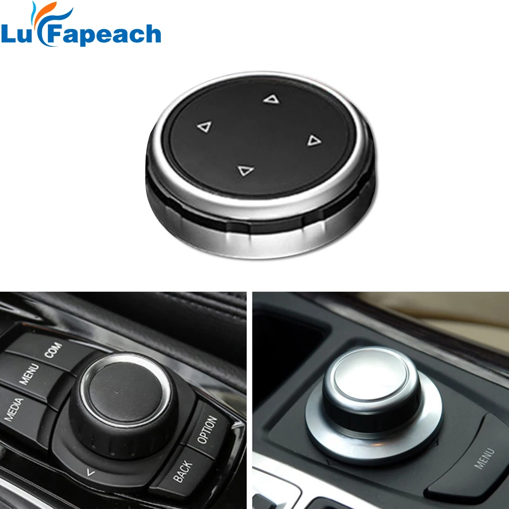 

Car Styling Multimedia Buttons Cover iDrive Stickers For BMW F20 F25 F30 F10 F07 E60 E90 E92 E70 E71 F01 F02 E84 F48 X1 X3 X5 X6