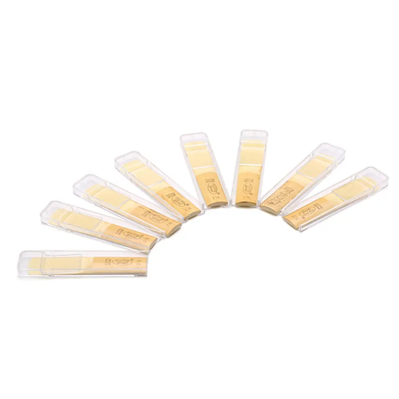 

8 Pcs Saxophone Reeds Bb Alto Clarinet Sax Bamboo Reeds Strength 2.5 Woodwind Instruments For Bb Tenor Sax Saxophone Accessories
