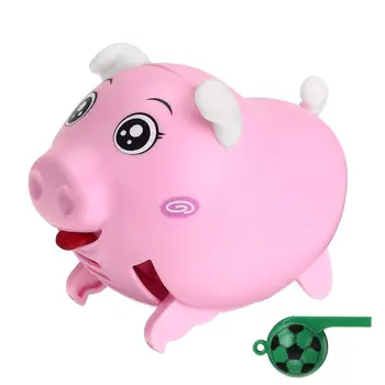 

Electronic Robot Cute Pig Kids Interactive Stand Walk Music Lighting Electronics Pig Toy with Whistle As Children Kids Gifts