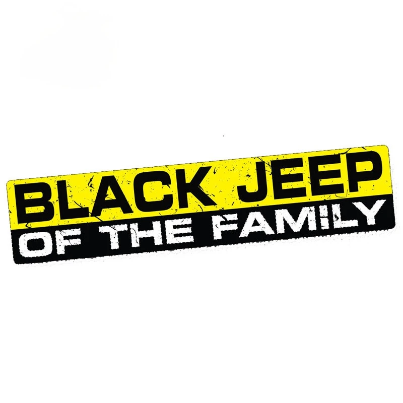 

Creative Family Black Jeep Sticker PVC Personality Car Motorcycle Decoration Accessories Fashion Waterproof Sunscreen Decal