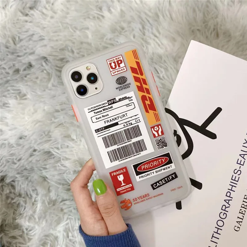 DHL Лидер продаж Экспресс 50th юбилей Edition этикетка чехол для iPhone 11 Pro MAX X XS макс 7 8
