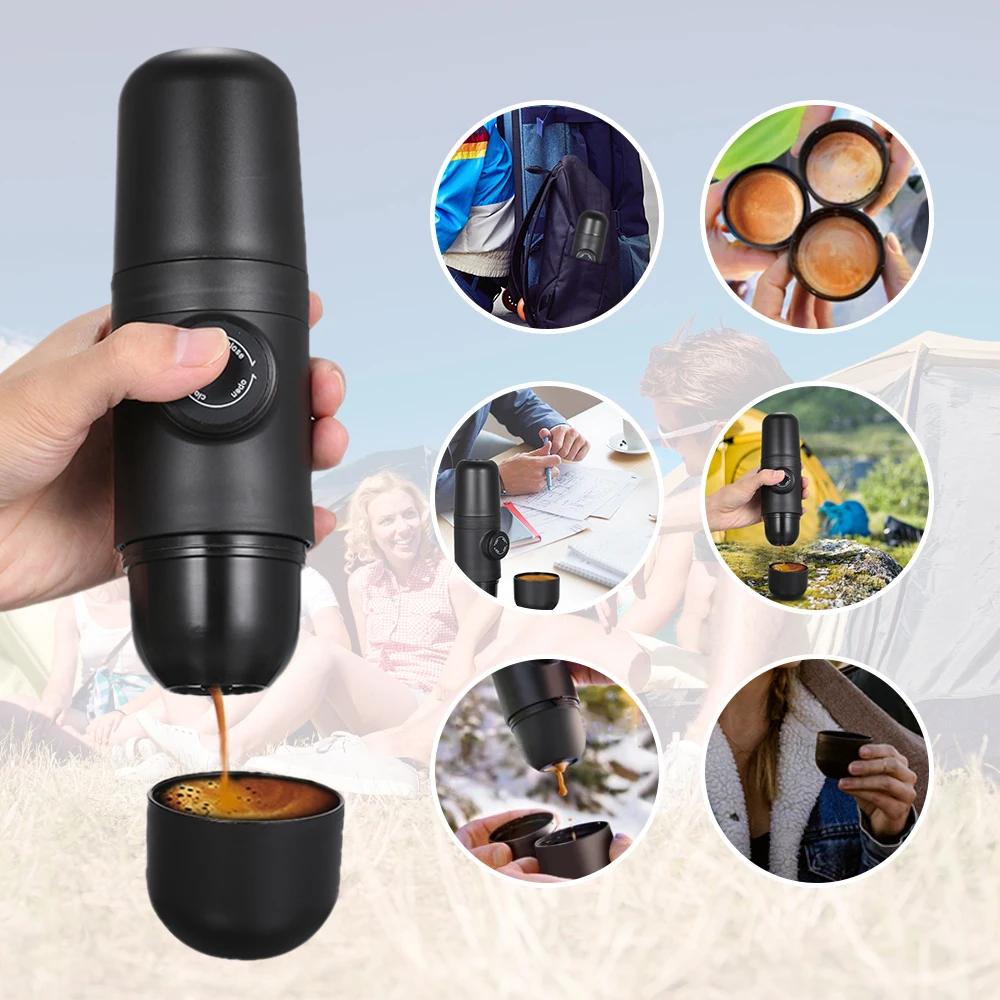 

Portable Manual Coffee Maker Mini Espresso Maker Handheld Pressure Espresso Coffee Machine Pressing Cup For Home Travel