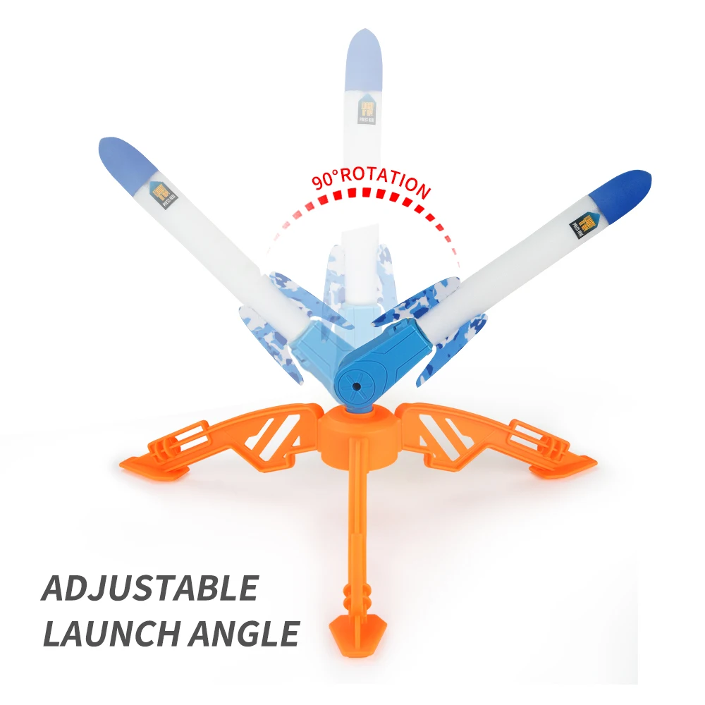 Прыгающая ракета пусковая игрушка набор ракетная пусковая установка модель шаг насос ножная игрушка с Открытый Спорт игрушки родители Дети игры