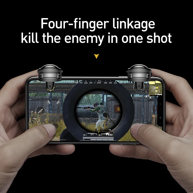  Baseus Joystick For PUBG Game Pad Gaming Trigger Fire Aim Button L1 R1 Mobile Phone Shooter Control