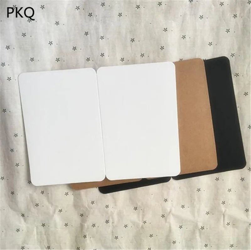

10pcs DIY Blank Foldable Kraft Paper Cards Hand Drawing Doodle Paper Cards Happy Birthday Card Greeting Cards