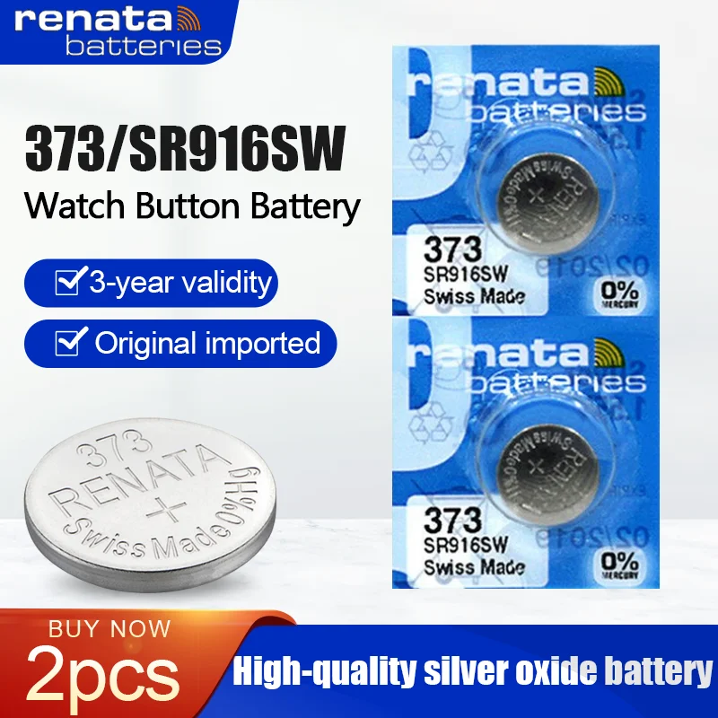 2 шт. Оригинальный Renata 373 SR916SW 916 LR916 SR68 1 55 в серебряный оксид часы батарея