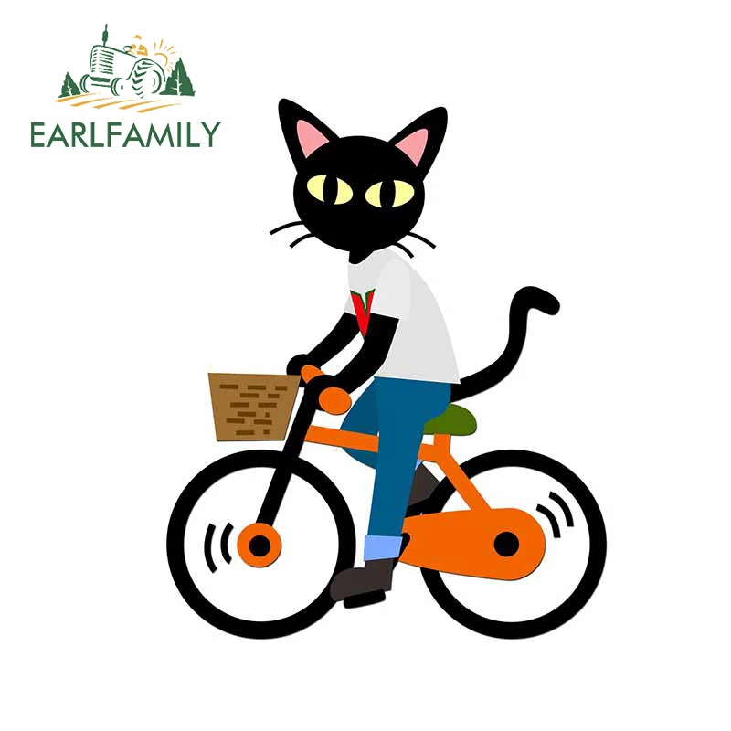 

EARLFAMILY 13 см x 10,5 см для лета, велосипедная наклейка, водонепроницаемое окно для кемпера, сноуборда, украшение для багажника, устойчивые к царапинам автомобильные наклейки