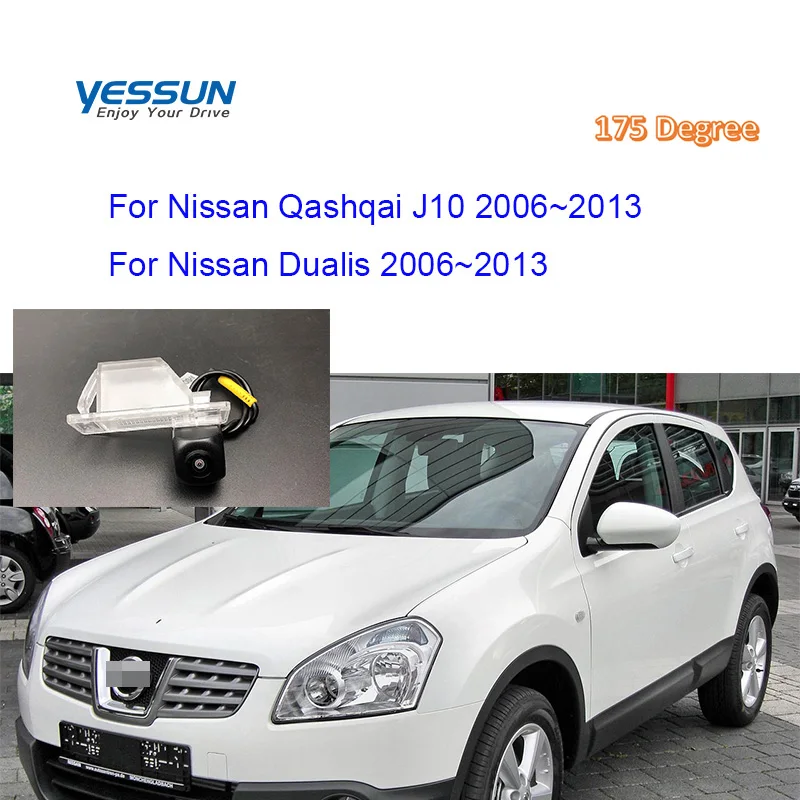 Yessun 175 градусов рыбий глаз для Nissan Qashqai J10 j11 Dualis J10 2007- ночное видение камера заднего вида