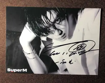 

hand signed SuperM LeeTaemin autographed photo SHINEE 5*7 092019N5
