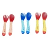 Baby Spoons Forks Baby Safety Feeding Temperature Sensing Spoon Baby Silicone Spoon Kids Children Flatware Feeding 4
