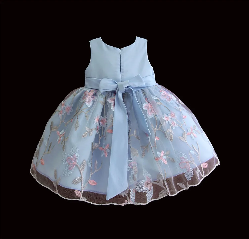 Hetiso Baby Girls Newborn Dress for 1 Year Birthday Party Embroidered Tutu Infant Toddler Flower Dresses 0-4 Years Clothing