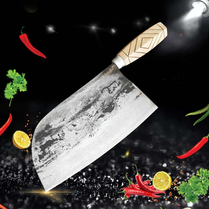 8 "нож мясника ручной работы кованый кухонный нож разделочный из нержавеющей
