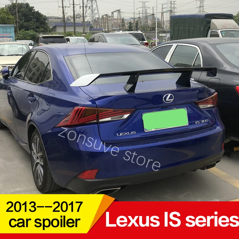

Use for Lexus is series spoiler 2013--2017 year ABS plastic material rear wing decoration EX style GT Sport Accessories