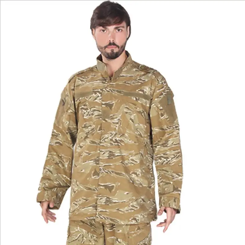Tabby desert 17Color Men Army Tactical Military Uniform Camouflage Combat Shirt Clothes Special Forces ACU Militar Uniforms for Man Coat Set - Цвет: Tabby desert