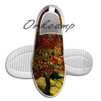 

Sport Running Shoes Van Gogh Tree Light Weight Walking Shoes Breathable Mesh Yoga Shoes