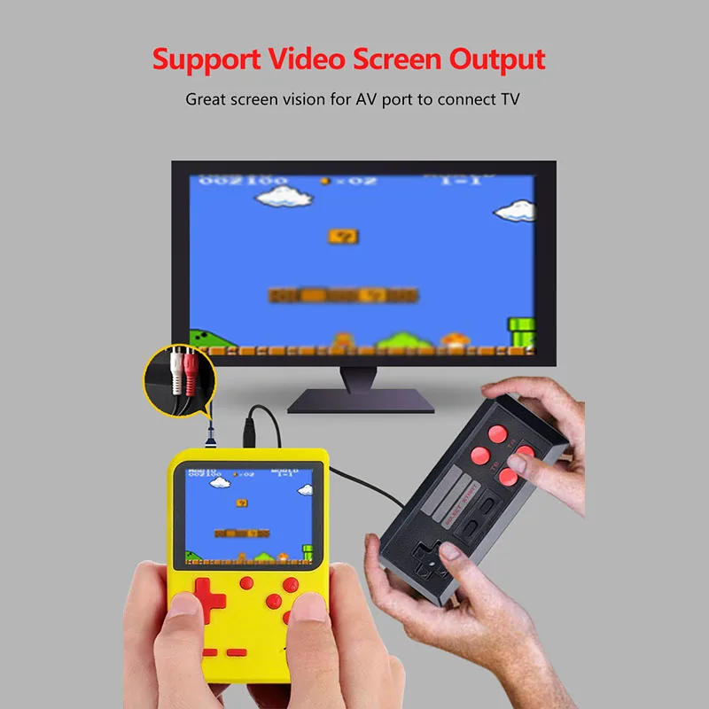 

Retro Mini TV Game Console 8 Bit Handheld Game Player Kids Video Gaming Console Built-In 400 Classic Games Gifts 11