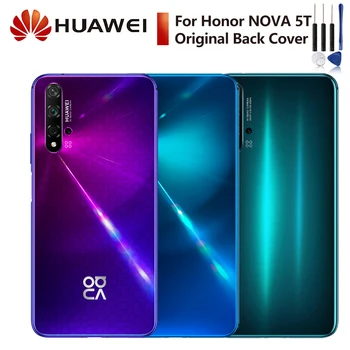 

Huawei Original Glass Phone Rear Battery Door For Huawei Nova 5T Nova5T Phone Battery Back Housing Back Cover Cases