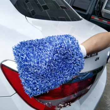 

28x18CM Plush Super Absorb Car Wash Gloves Car Washing glove Mitt Auto Cleaner Tool Car care Polishing wax Sponge Brush Brusher