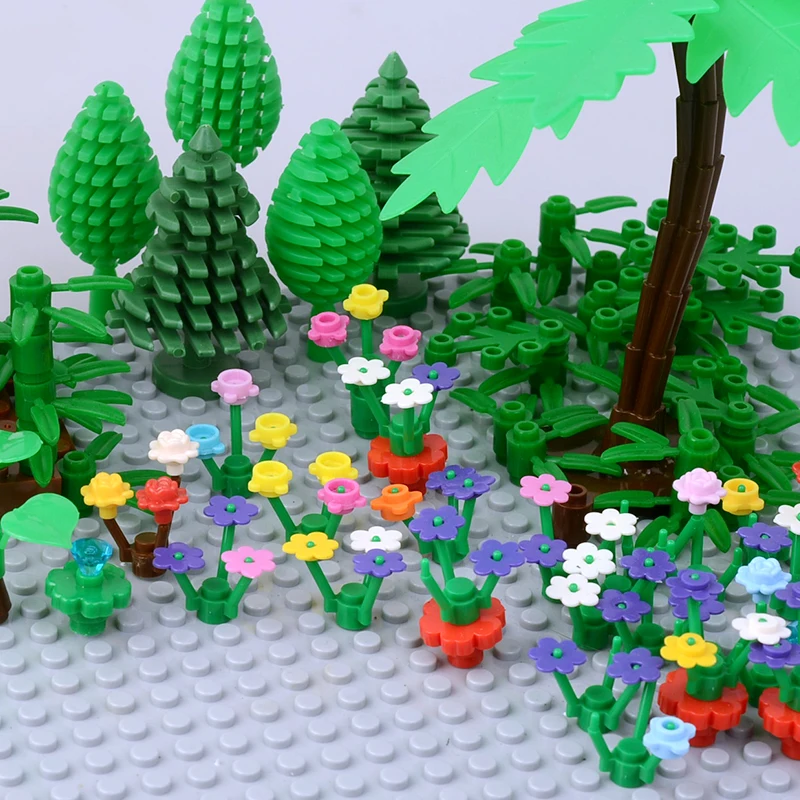 Аксессуары MOC сделай сам для совместимой городской улицы детали конструктора