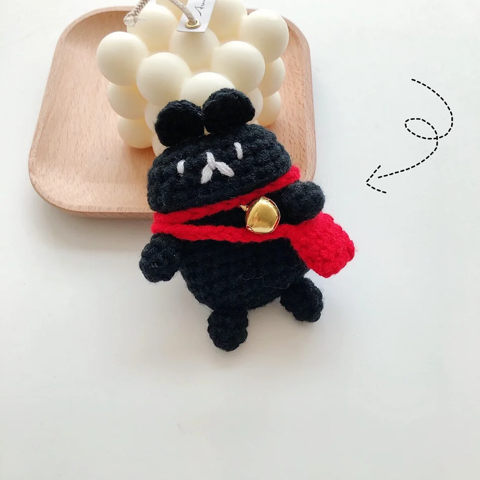 DD Вязаный чехол для Airpods, чехол для наушников, чехол для Airpod 2 1, чехол для зарядки - Цвет: DD