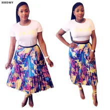 HHDMV, модная, горячая Распродажа, Повседневная Длинная юбка в этническом стиле, эластичная, плиссированная, восстановленная в древнем стиле, юбка длиной до щиколотки с принтом