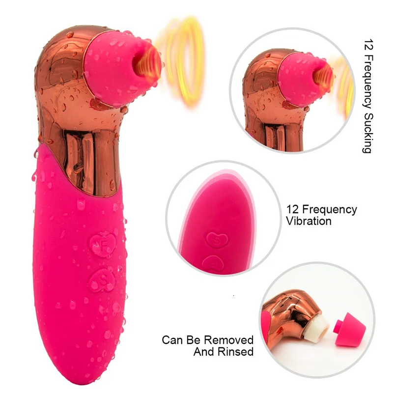 Goede 2in1 Vrouwelijke Tepel Vibrator Tong Vibrator Tepel Sucker Clitoris Tepel Vibrator Clit Sucker Clitoris Speeltjes Voor Vrouw S307