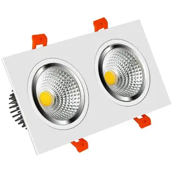 

Square Dimmable Led downlight light COB Ceiling Spot Light 3w 5w 7w 12w 85-265V ceiling recessed Lights Indoor Lighting