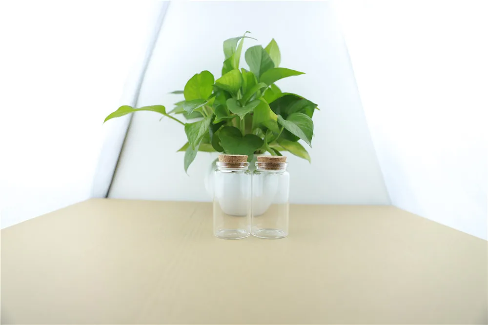 12pcs 47mm 100ml Cork Stopper Glass Bottles Spicy Storage Jar Bottle Containers Glass spice candy Jars Vials DIY Craft (3)