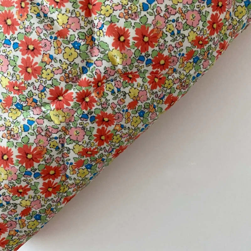 Description Picture 5 of item2025 Autumn New Baby Floral Sleeveless Coat Cotton Kids Warm Vest For Girls Clothes Fashion Baby Boy Double Sided Windproof Vest