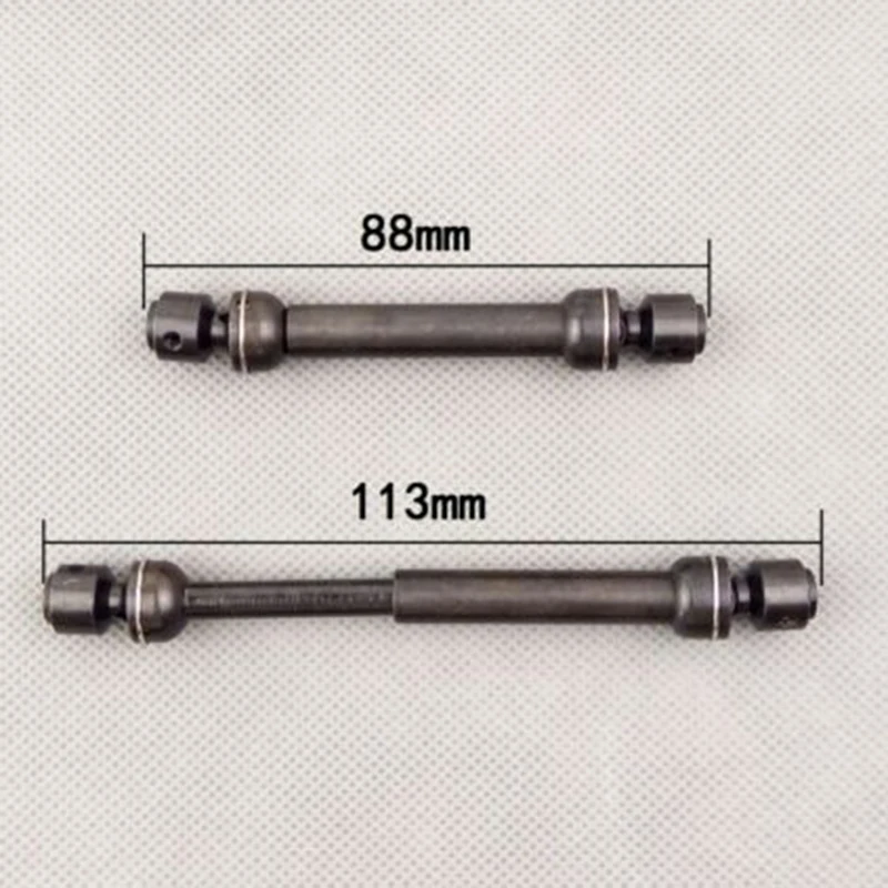 2pcs Stainless Steel Universal Drive Shaft Transmission 112-152mm For 1/10 D90 RC4WD SCX10 RC Crawler Car Part Accessories