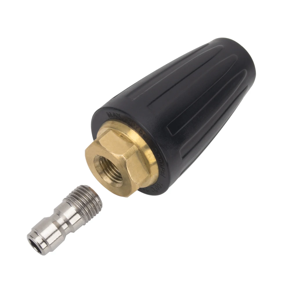 High Pressure Water Cleaning Brass Rotating Dirt BlasterTurbo Nozzle 280bar/ 4000psi for High Pressure Car Washers 3