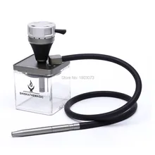 Лучшее качество кальяна Волшебная акриловая основа алюминиевая табачная чаша держатель для угля heat manager тканевый мешок портативный пластиковый мини кальян