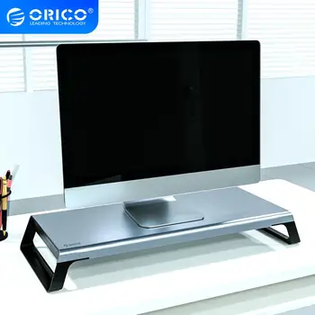 

ORICO Aluminum Desktop Monitor Stand Riser Universal Computer Holder Bracket Stand Storage keyboard for PC Laptop MacBook Office