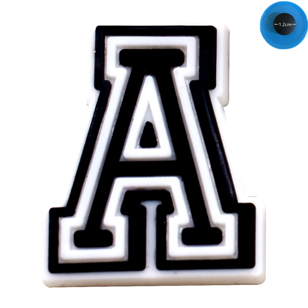 Letter Icon Shoes Charms Name DIY Hole Slipper Accessories Decor Alphabet Buckles Kids Gifts 1PCS shoe charms shoe decorations shoelace buckles